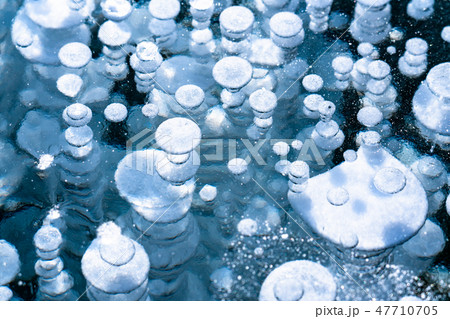 《北海道》アイスバブル・自然現象《糠平湖》 47710705