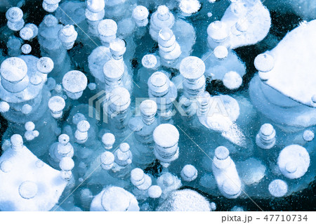 《北海道》アイスバブル・自然現象《糠平湖》 47710734