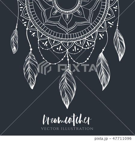 Dreamcatcher with feathers Dreamcatcher with feathers 47711096