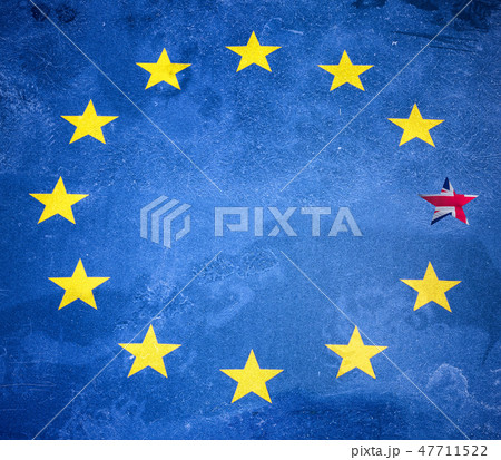 Brexit concept. Collapese of EU 47711522