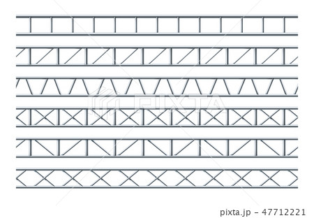 Steel Truss Girder Realistic Seamless Pattern For The Design Of Outdoor Advertising And Road Signs. 47712221