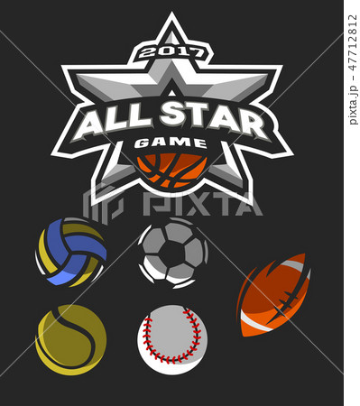 All star game logo, emblem. All star game logo, emblem. 47712812