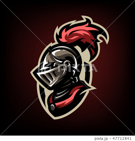 Medieval warrior knight in helmet. Medieval warrior knight in helmet. 47712841