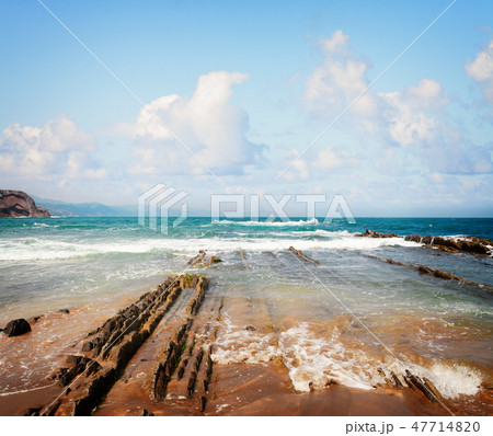 Zumaia coast, Pais Vasco Spain 47714820