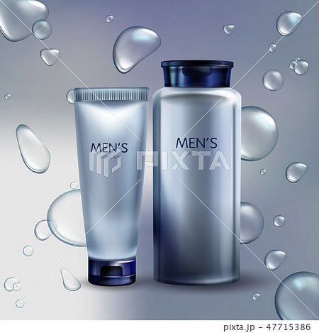 Vector cosmetics for men. Shaving cream, lotion 47715386