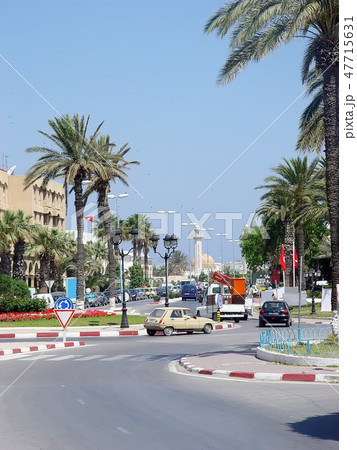 Street of the city of Monastir. Tunisia Street of the city of Monastir. Tunisia 47715631