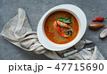 Tom Yam kung Spicy Thai soup with shrimp, seafood 47715690