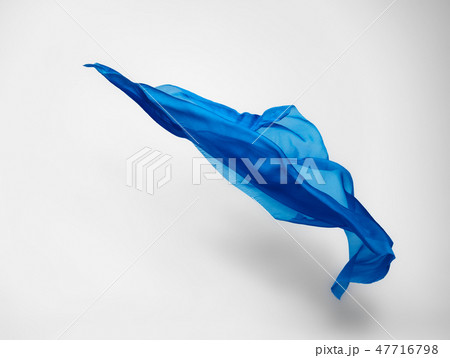 abstract blue fabric in motion 47716798