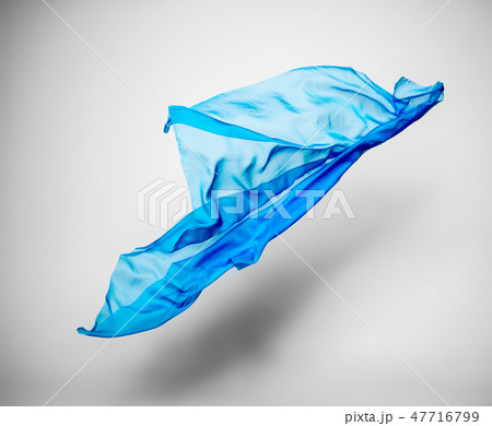 abstract blue fabric in motion 47716799