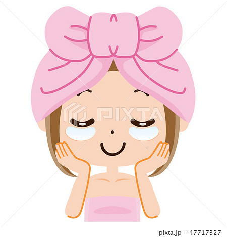 目元 パックのイラスト素材