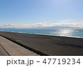 冬晴れの田子ノ浦の海岸 47719234