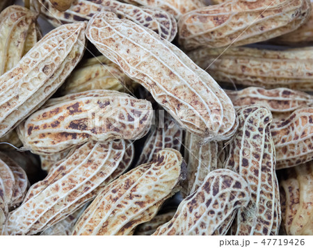 Boiled peanut texture background, Thai food. 47719426