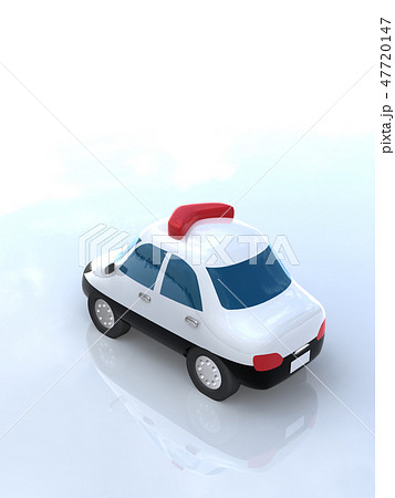 Cg 3d イラスト 立体 デザイン 車 パトカー 警察 犯罪 防犯 パトロール