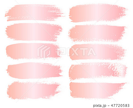 Set of brush stroke, Pink gold grunge brush stroke Set of brush stroke, Pink gold grunge brush stroke 47720583