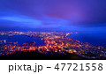 Twilight view of Hakodate Bay, Japan 47721558