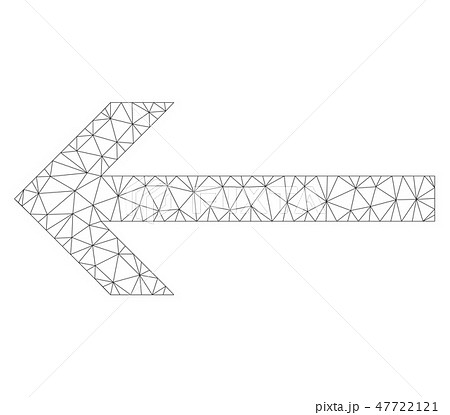 Mesh Vector Arrow Left Icon 47722121