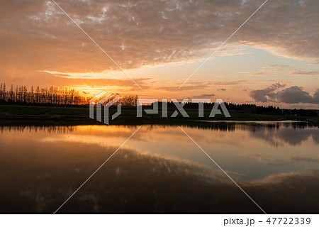 河北潟の夕景 河北潟の夕景 47722339