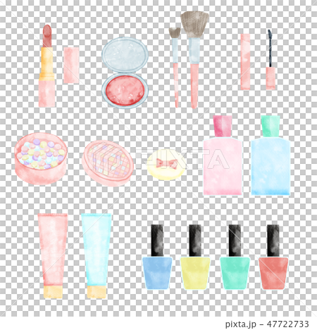 かわいいコスメ素材のイラスト素材