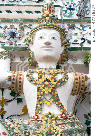 タイ・バンコクのワット・アルン(修復工事後・2018年撮影) タイ・バンコクのワット・アルン(修復工事後・2018年撮影) 47726537