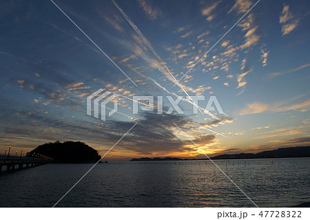 竹島の夕日 竹島の夕日 47728322