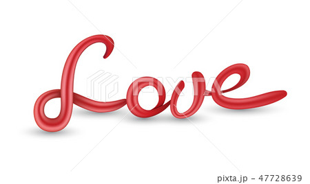 Love 3d lettering vector illustration Love 3d lettering vector illustration 47728639
