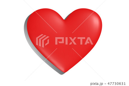 Heart on a white surface casting a shadow vector Heart on a white surface casting a shadow vector 47730631