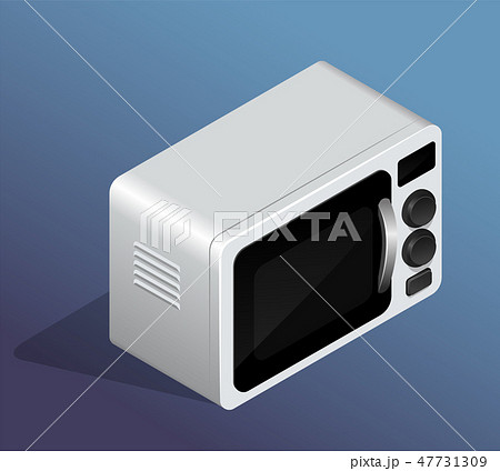 Isometric icon of microwave Isometric icon of microwave 47731309