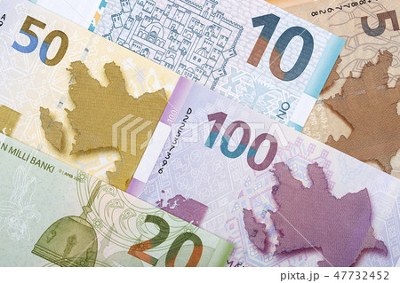 Azerbaijani Manat, a business background  47732452