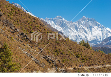 Everest, Lhotse and Ama Dablam summits. 47737510