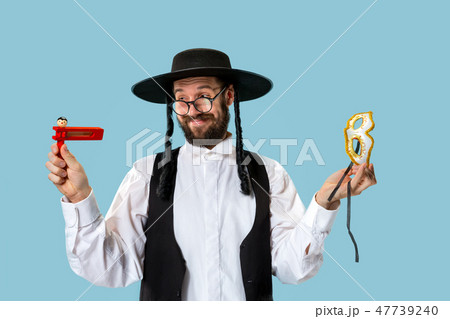 Portrait of a young orthodox Hasdim Jewish man 47739240