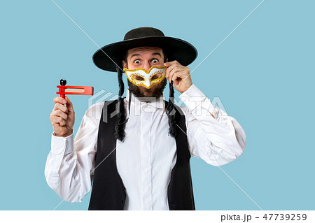 Portrait of a young orthodox Hasdim Jewish man 47739259