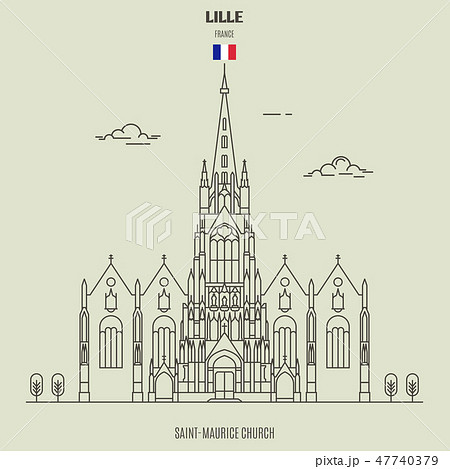 Saint-Maurice church in Lille, France 47740379