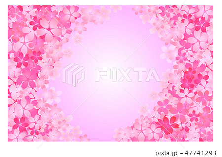 桜 背景 濃いピンクのイラスト素材 47741293 Pixta