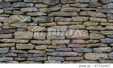 英国　イギリス　石　伝統　壁　テクスチャ 47742407