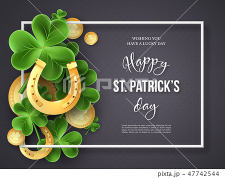 St. Patricks Day greeting holiday design. St. Patricks Day greeting holiday design. 47742544