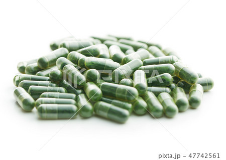 Green chlorella pills or green barley pills. Green chlorella pills or green barley pills. 47742561