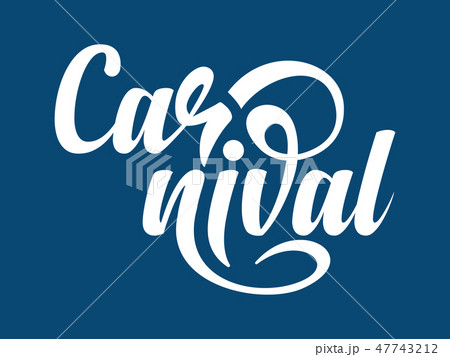 Carnival calligraphic text Carnival calligraphic text 47743212