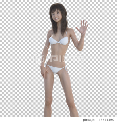 女性解剖肌肉3DCG例證材料 女性解剖肌肉3DCG例證材料 47744360