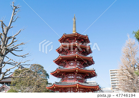 神奈川県 川崎大師(平間寺)八角五重塔 神奈川県 川崎大師(平間寺)八角五重塔 47746194