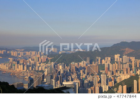 Hong Kong, China city skyline Peak. Hong Kong, China city skyline Peak. 47747844