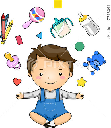 Kid Toddler Boy Elements Illustration 47748041