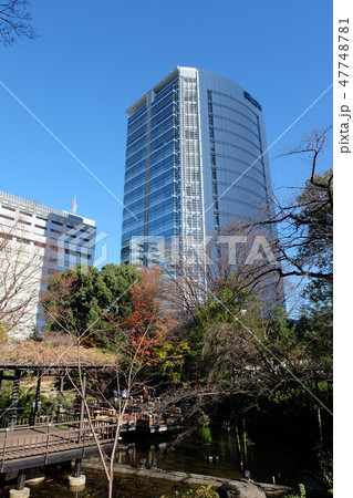 東郷記念館の日本庭園から見たセコム本社ビル 東郷記念館の日本庭園から見たセコム本社ビル 47748781