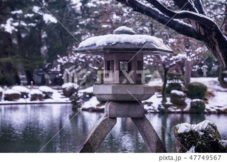 兼六園の雪景色 兼六園の雪景色 47749567