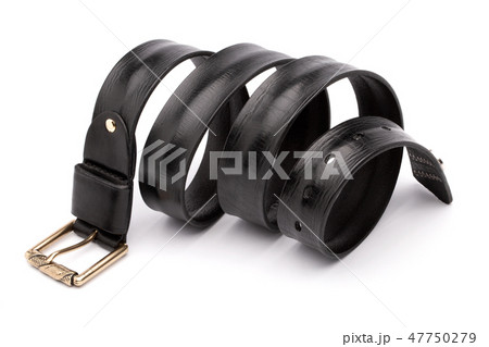 Back twisted belt isolated on white Back twisted belt isolated on white 47750279