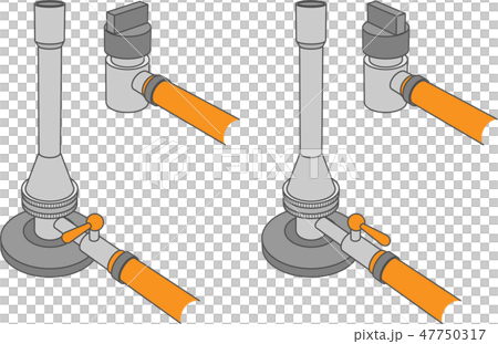 ガスバーナーのイラスト素材