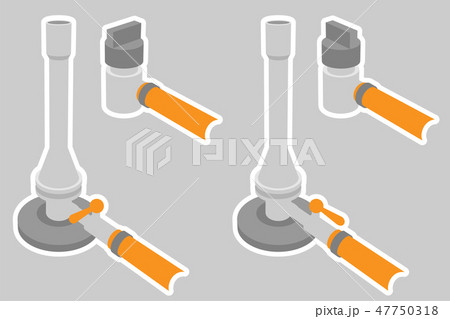 ガスバーナーのイラスト素材