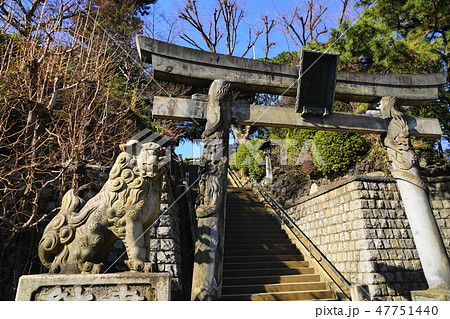 1月　品川148双竜鳥居・品川神社･御殿山城南五山 47751440