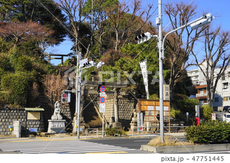 1月　品川143双竜鳥居・品川神社･御殿山城南五山 47751445