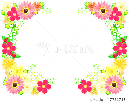 春の花の背景のイラスト素材