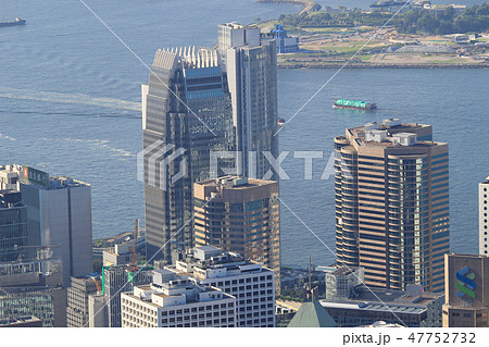 Crowded Hong Kong skyline scene 47752732